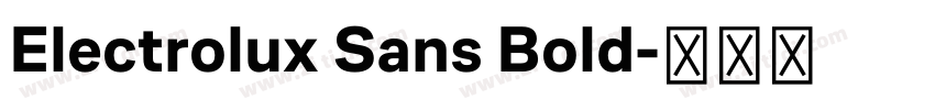 Electrolux Sans Bold字体转换